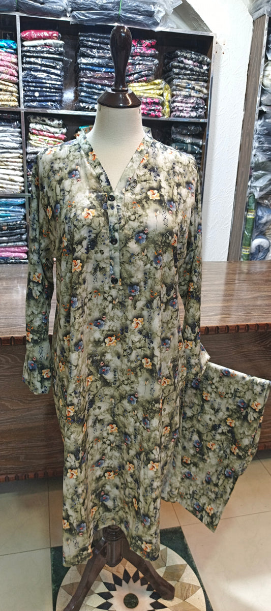 Linen shalwar kameez