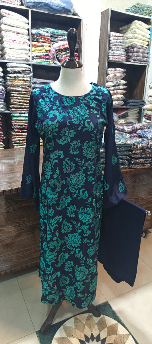 Karandi mid summer embroidered stiched 2 pc nvyfr