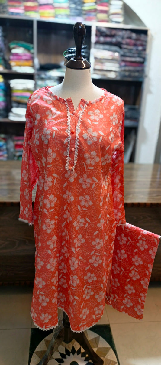 Shalwar kameez pure lawn 2 pc