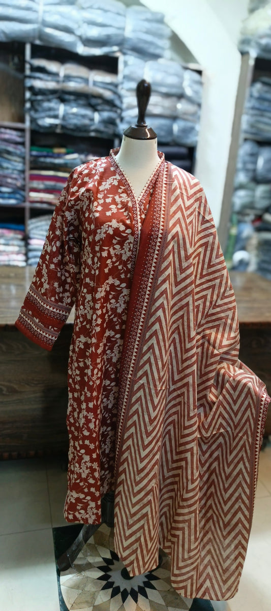 Safina khaddar stiched 3 pc