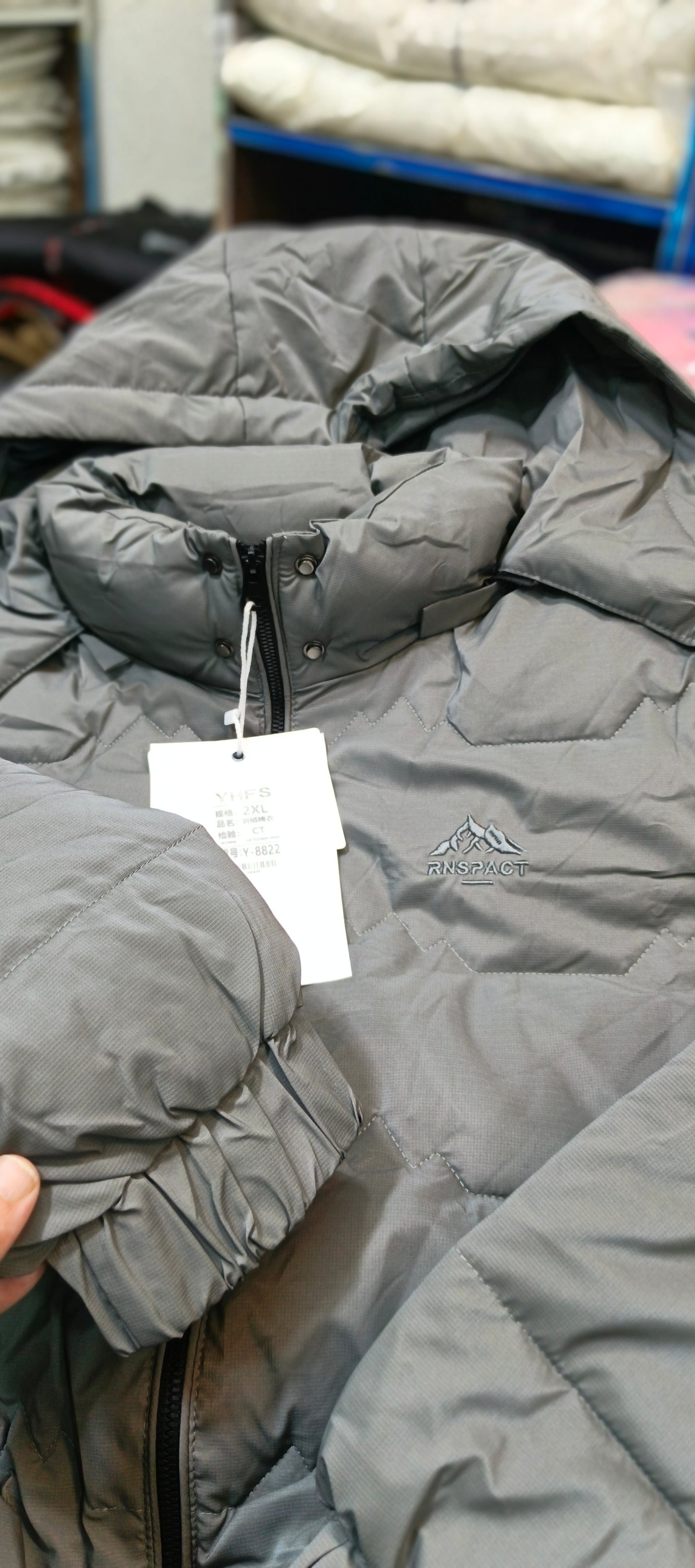 Puffer hooded jacket
