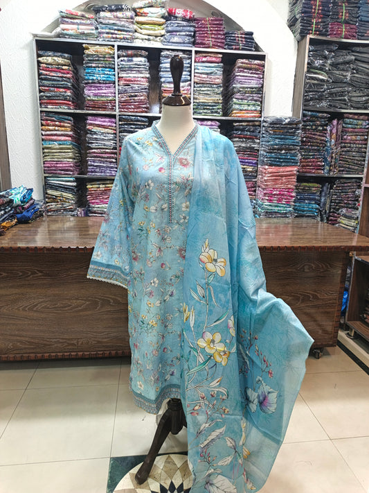 Binsaeed premium lawn stiched shirt trouser stiched 3pc aqupnk2