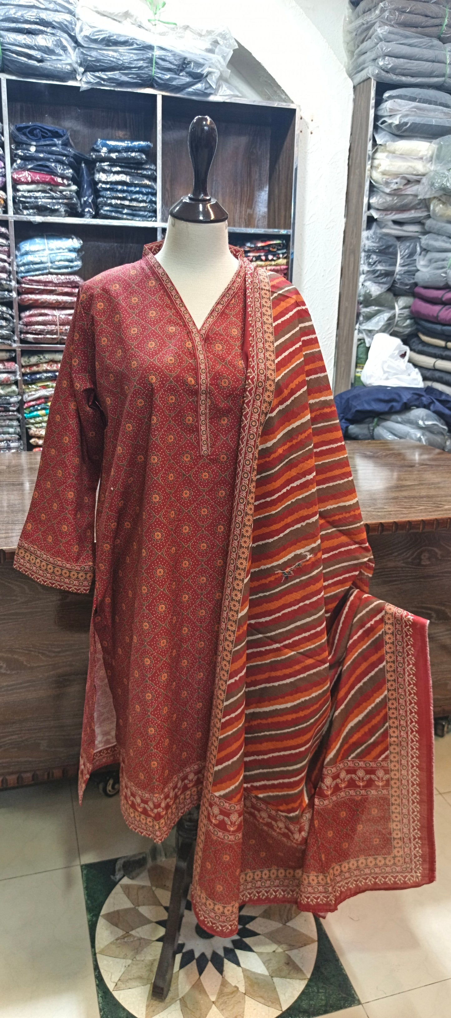 Bin saeed khaddar shalwar kameez 3 pc