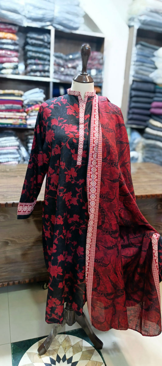 Safina khaddar stiched 3 pc
