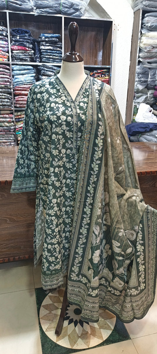 Bin saeed khaddar shalwar kameez 3 pc