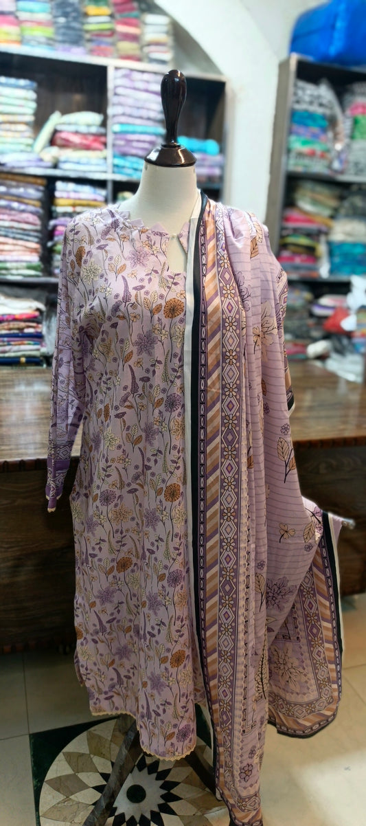 Safina premium lawn farshi shalwar 3 pc