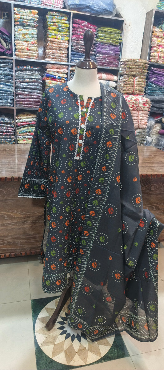 Bin saeed khaddar shalwar kameez 3 pc