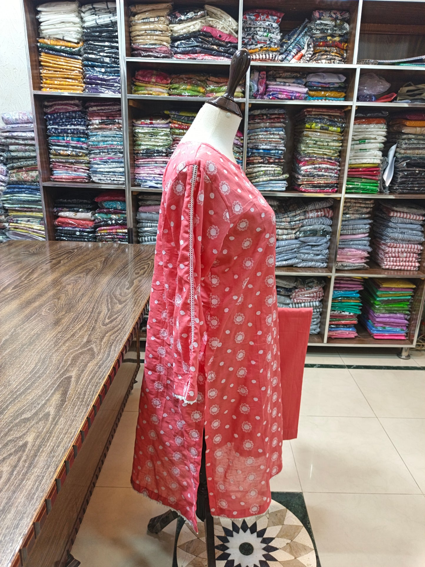 Lawn embroidered stiched shirt trouser 2pc pch
