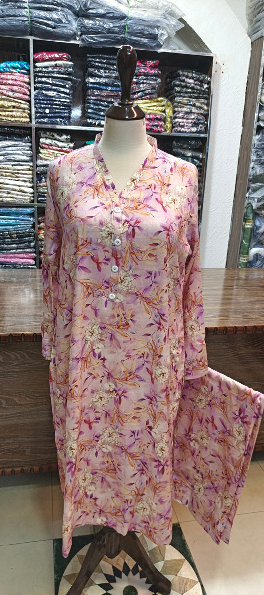 Linen shalwar kameez