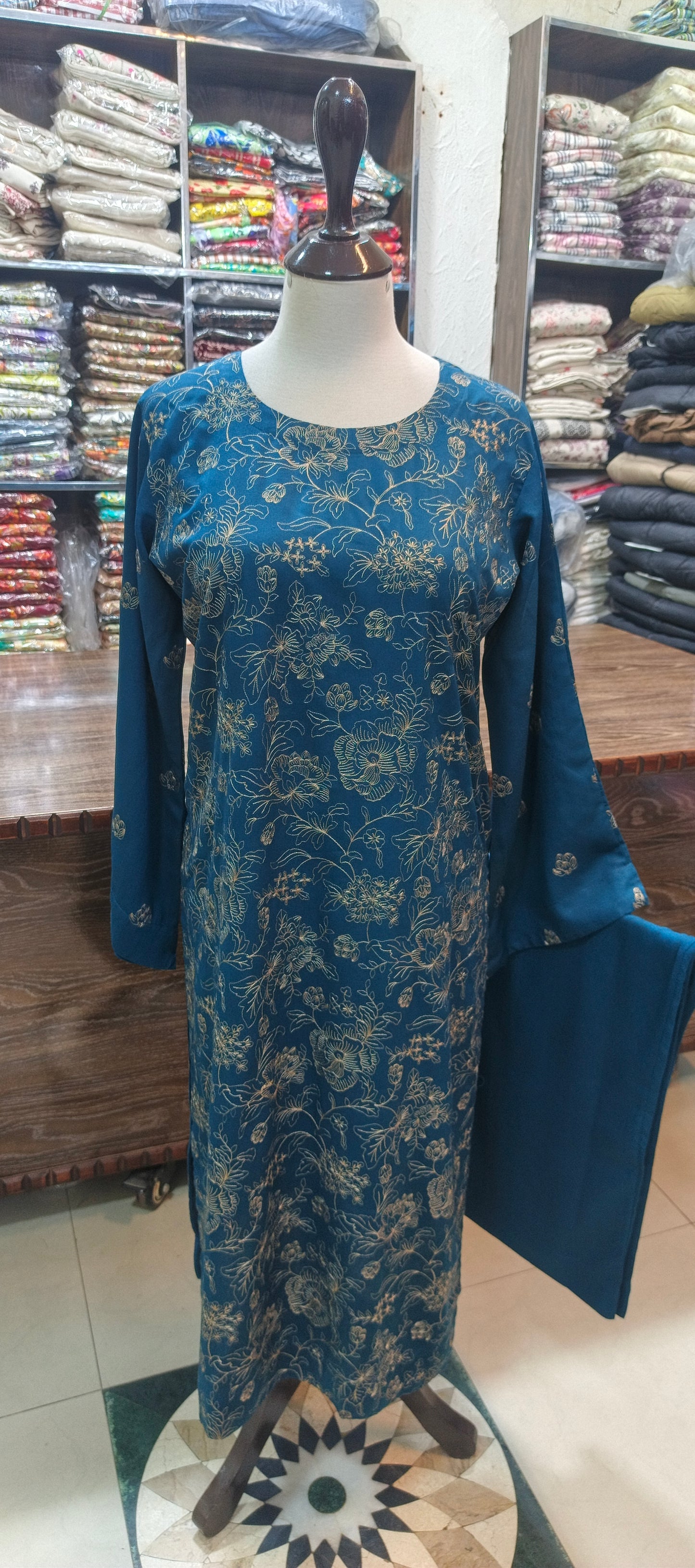 Karandi mid summer embroidered stiched 2pc frz1