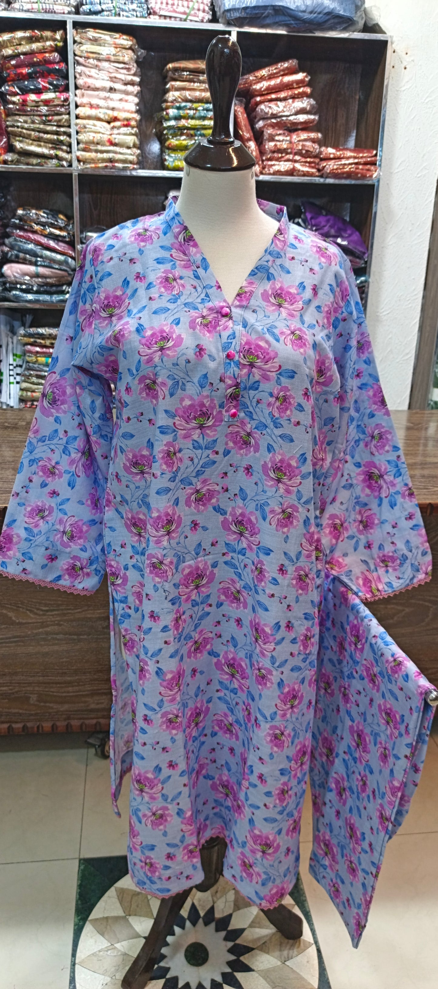 Khaddar stiched shalwar kameez 2 pc