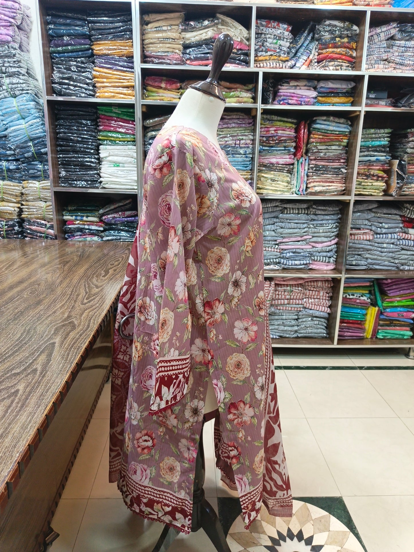 Binsaeed premium lawn stiched shirt trouser stiched 3pc teamrn