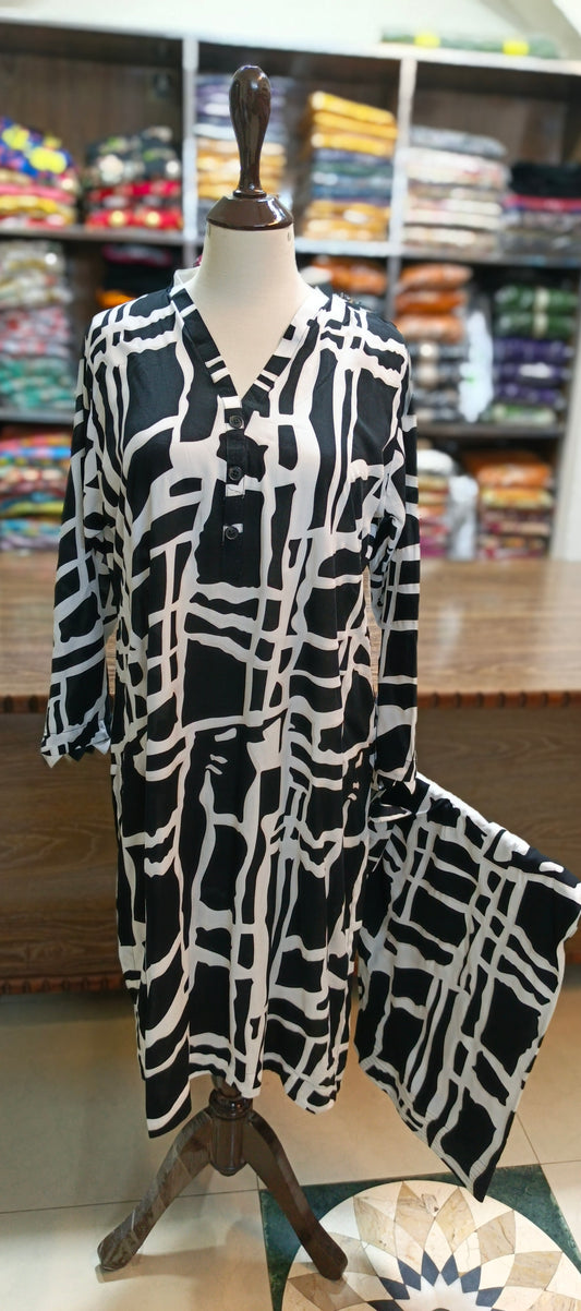 Linen shalwar kameez