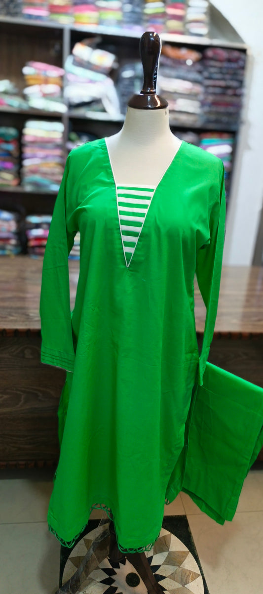 solid pure cotton co ord set