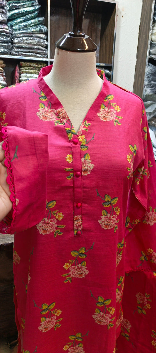 Khaddar shalwar kameez stiched 2 pc