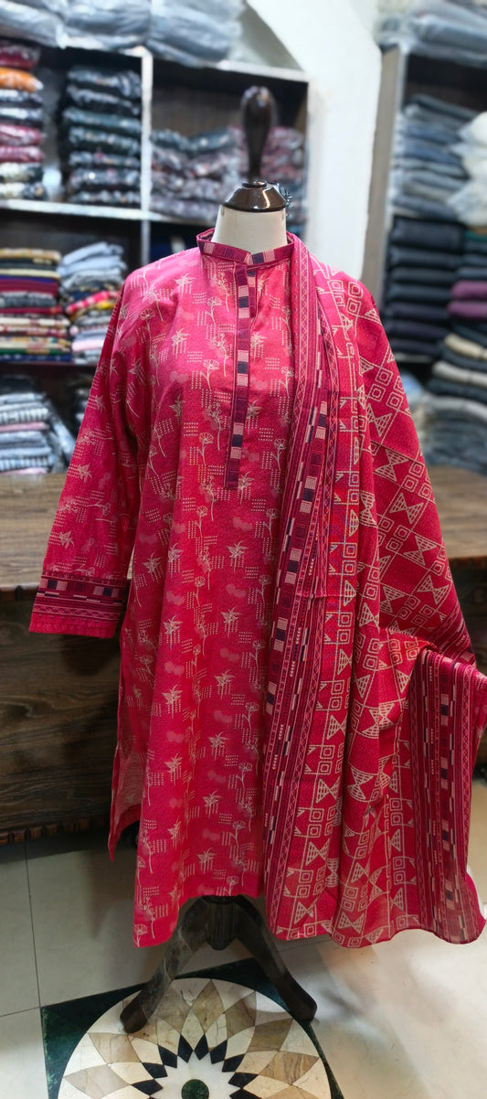 Safina khaddar stiched 3 pc