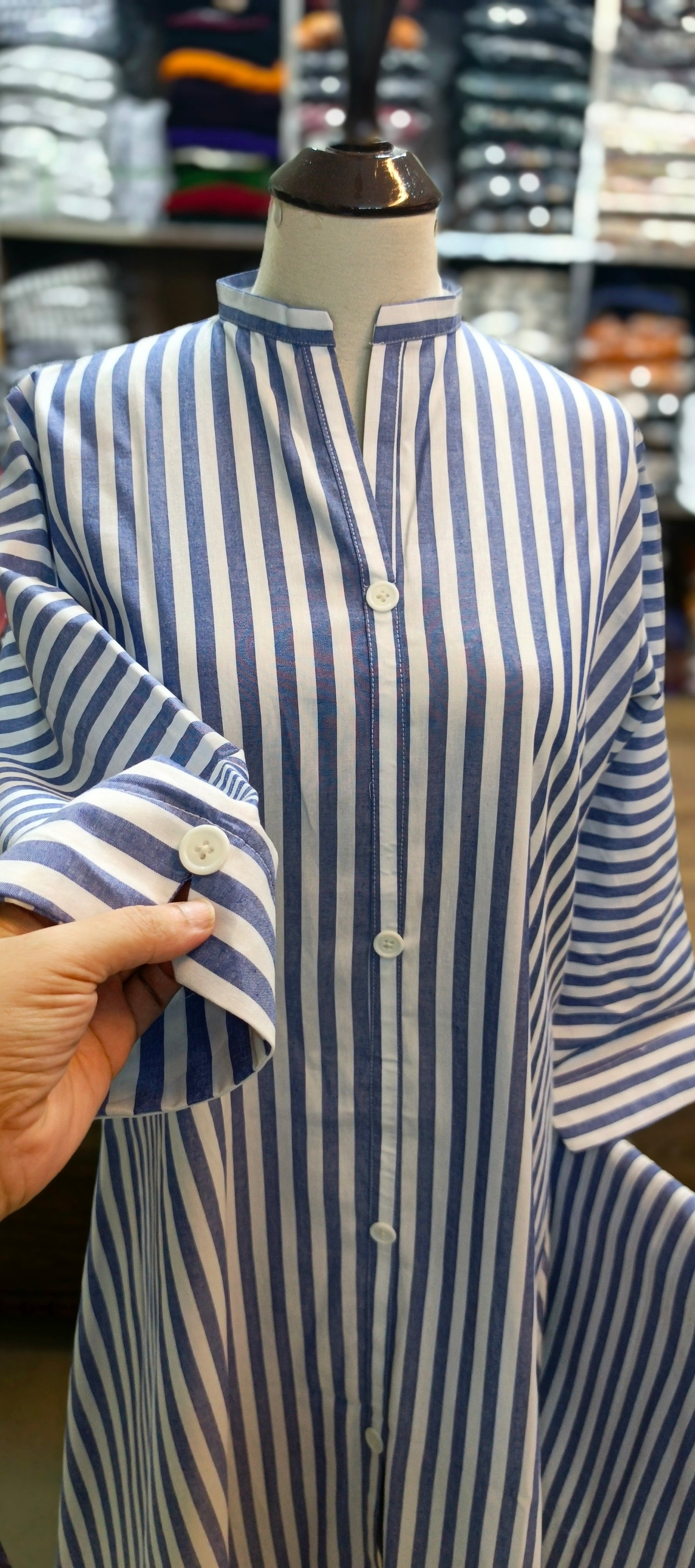 Denim A line stiched 2 pc