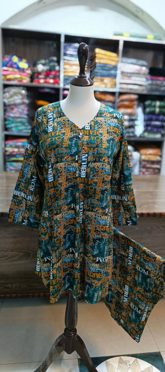 Linen short co ord set