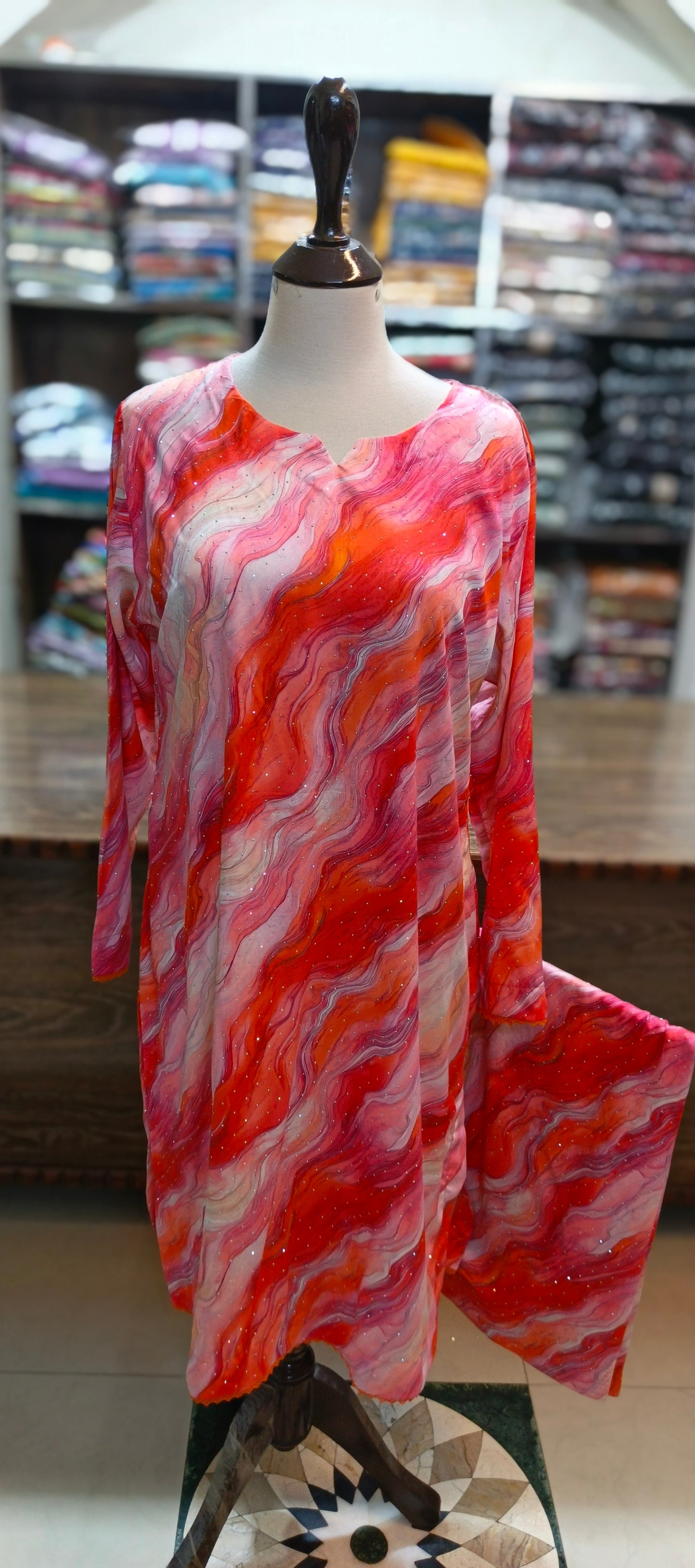 Mukesh linen shalwar kameez