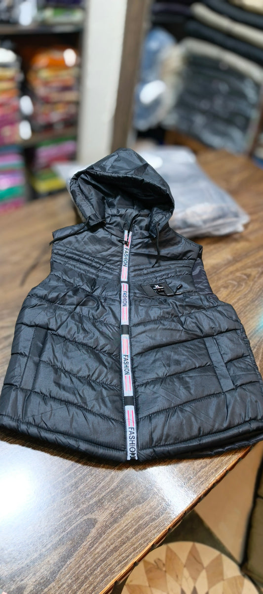 Puffer hoodie sleeveless
