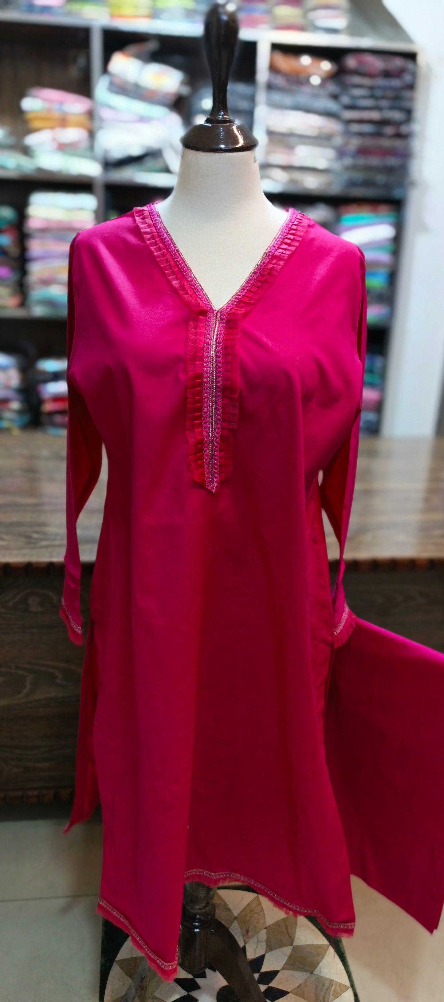 Solid pure cotton co ord set