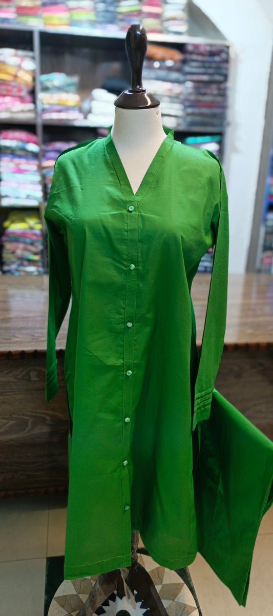 solid pure cotton co ord set