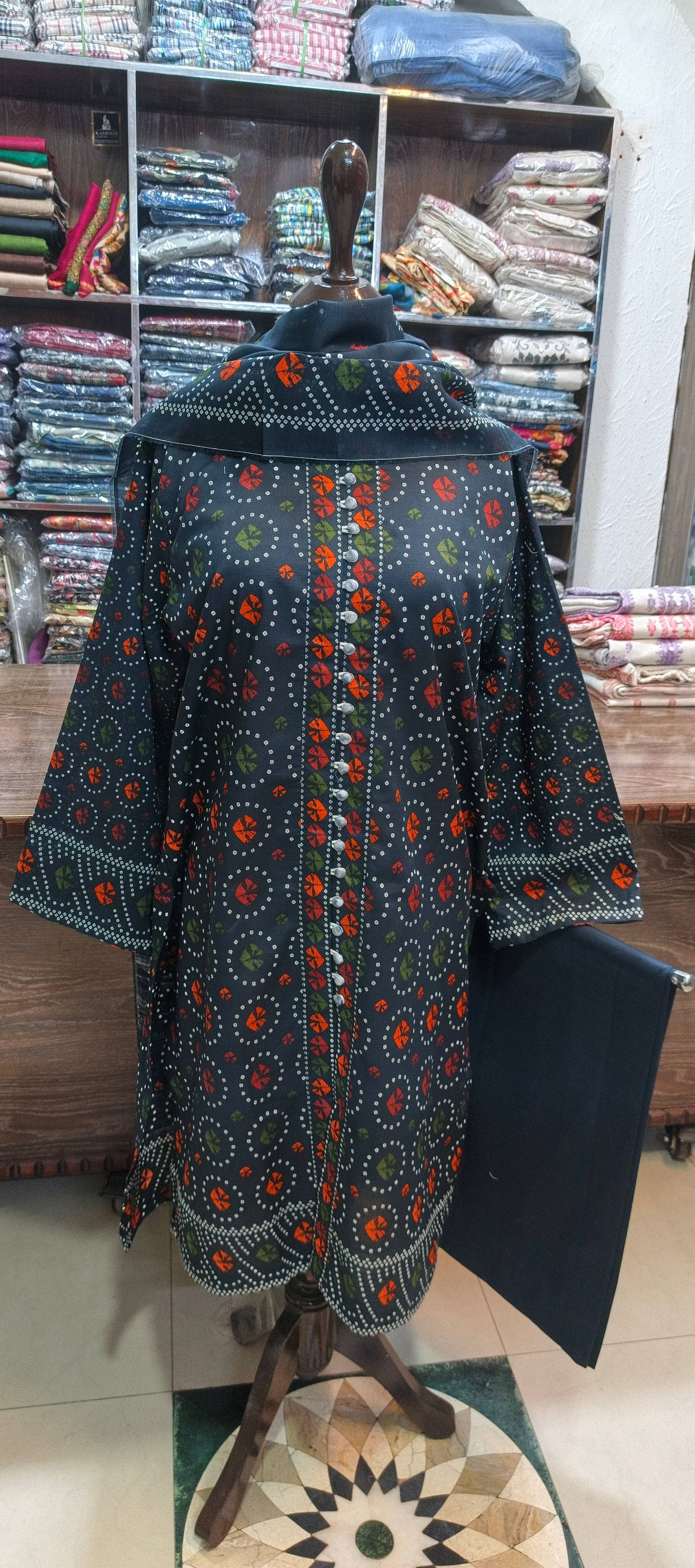 Bin saeed khaddar stiched 3 pc co ord set