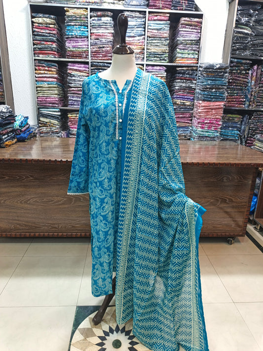 Binsaeed premium lawn stiched shirt trouser stiched 3pc frz2