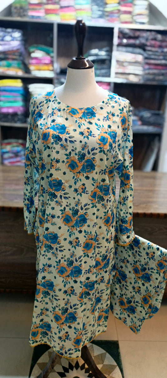 Shalwar kameez pure lawn 2pc