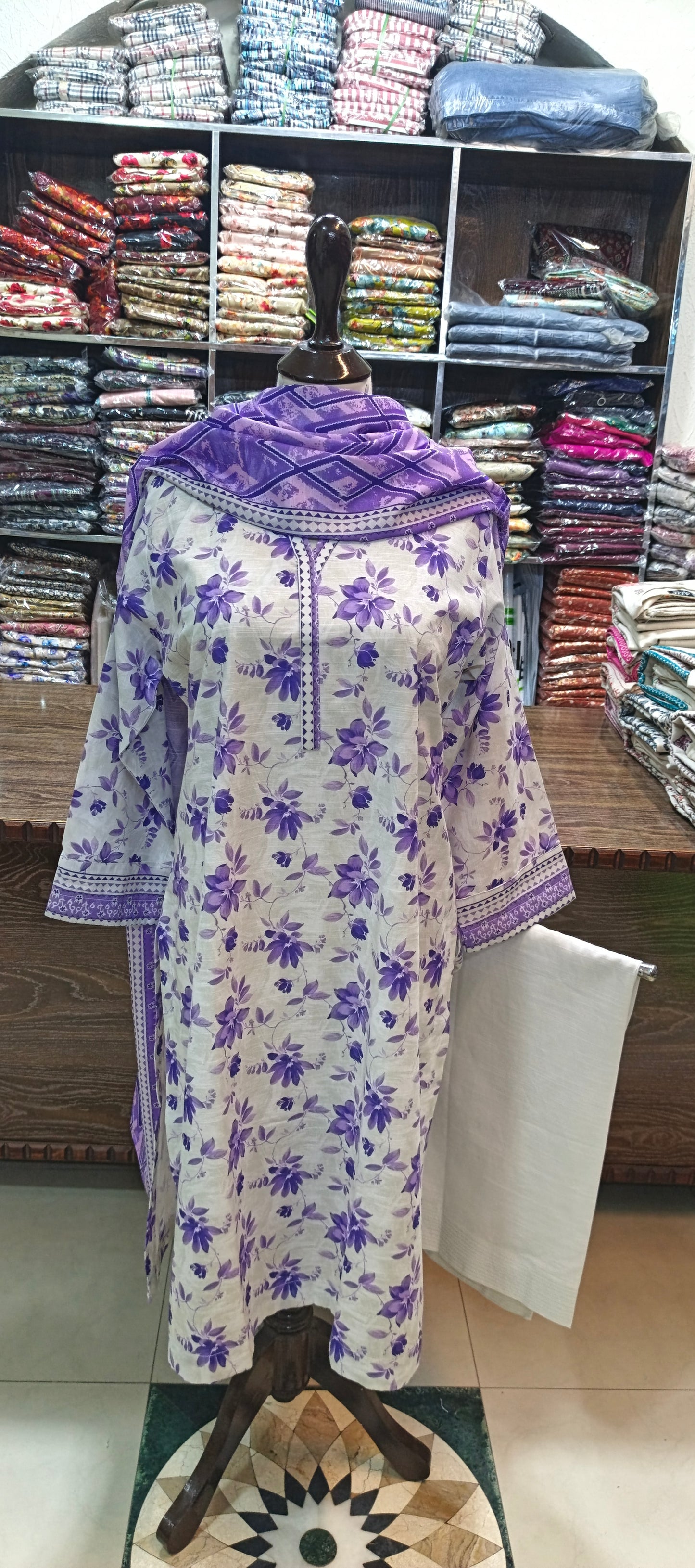 Safina khaddar shalwar kameez 3 pc