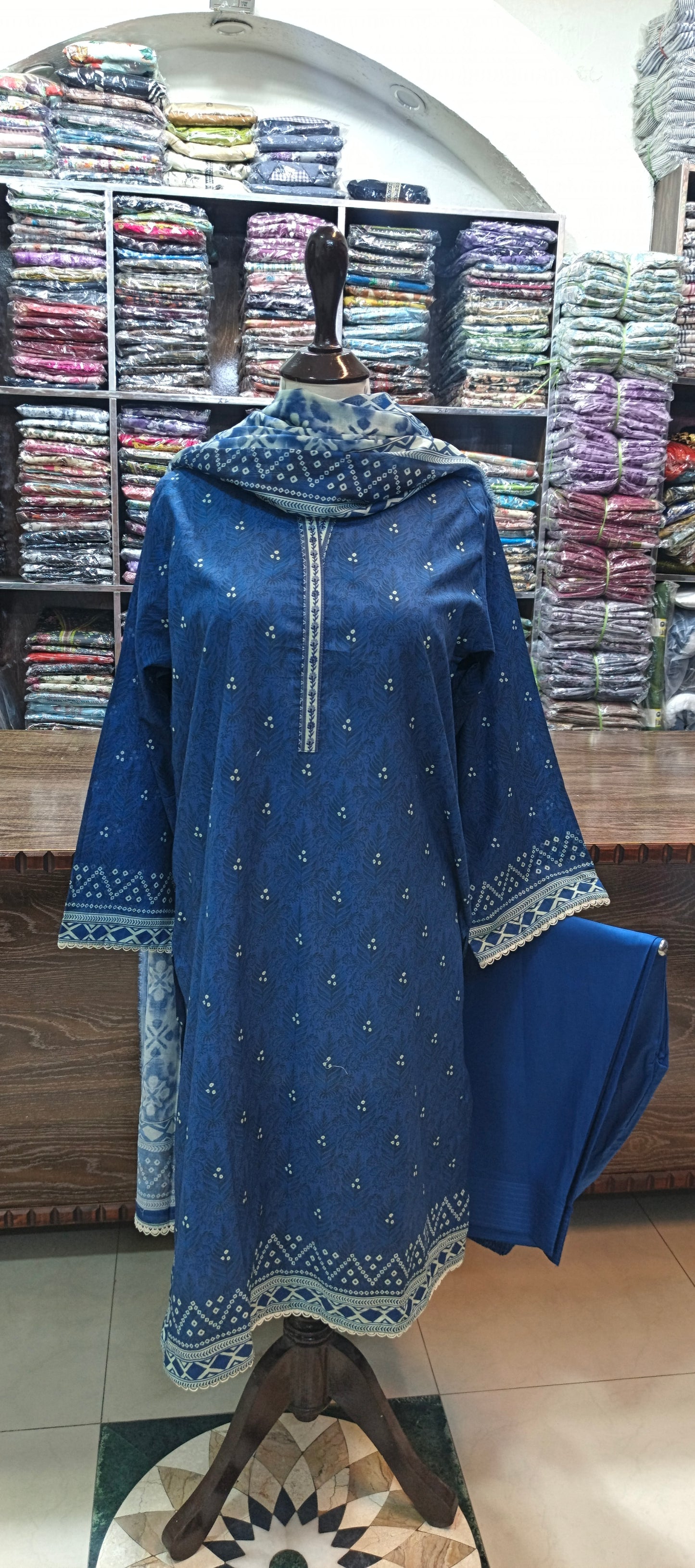 Bin saeed premium lawn stiched shalwar kameez 3 pcN3