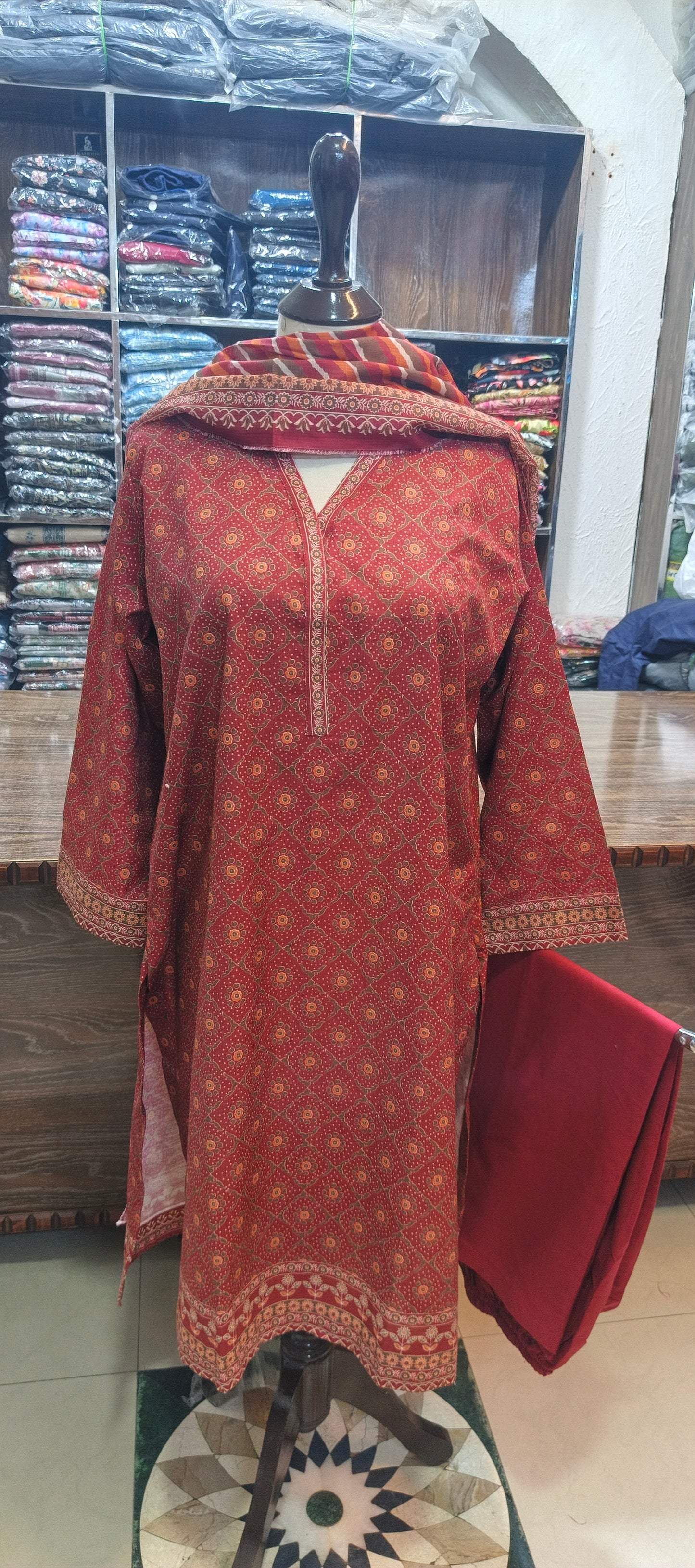 Bin saeed khaddar shalwar kameez 3 pc