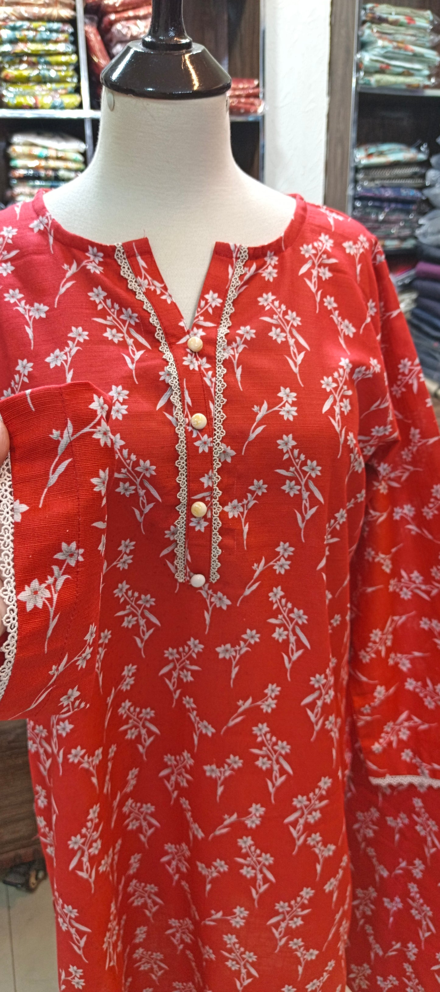 Khaddar shalwar kameez stiched 2 pc