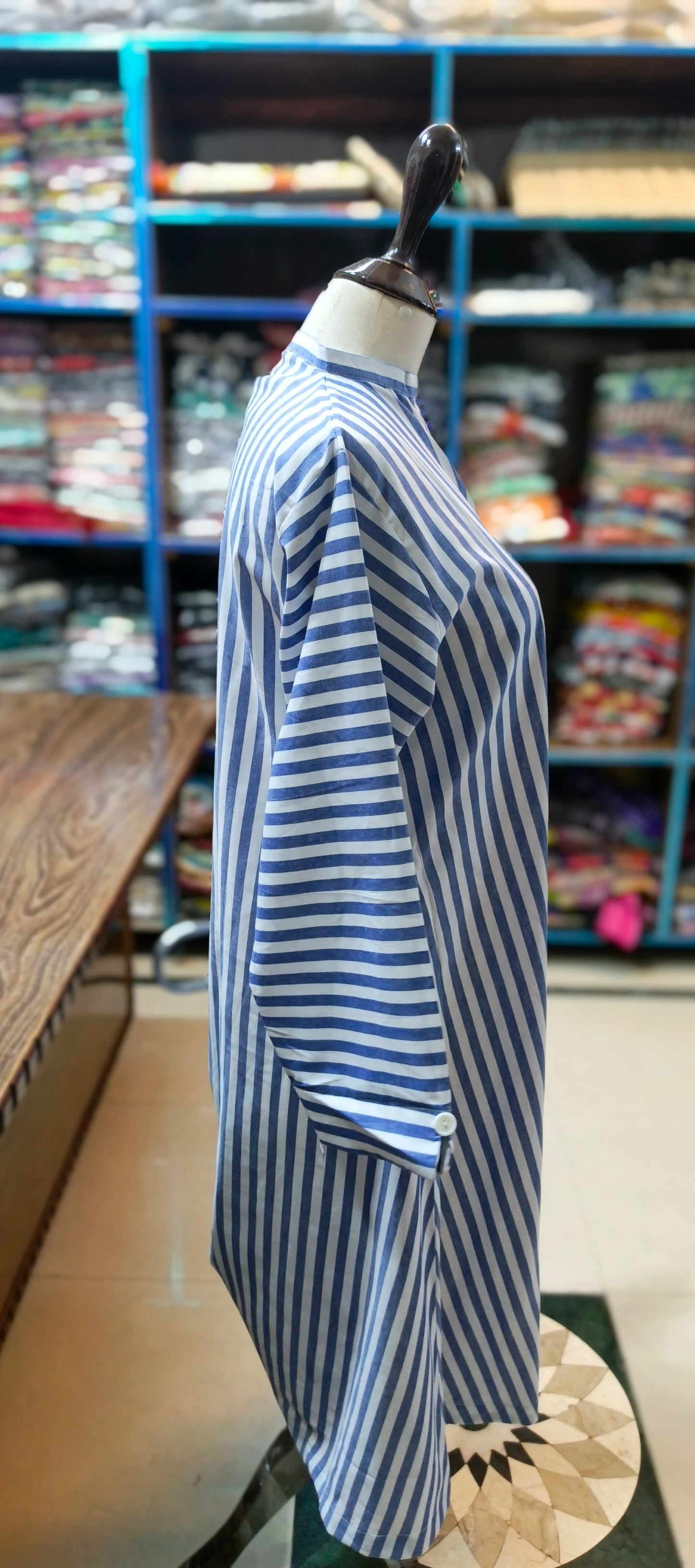 Denim A line stiched 2 pc