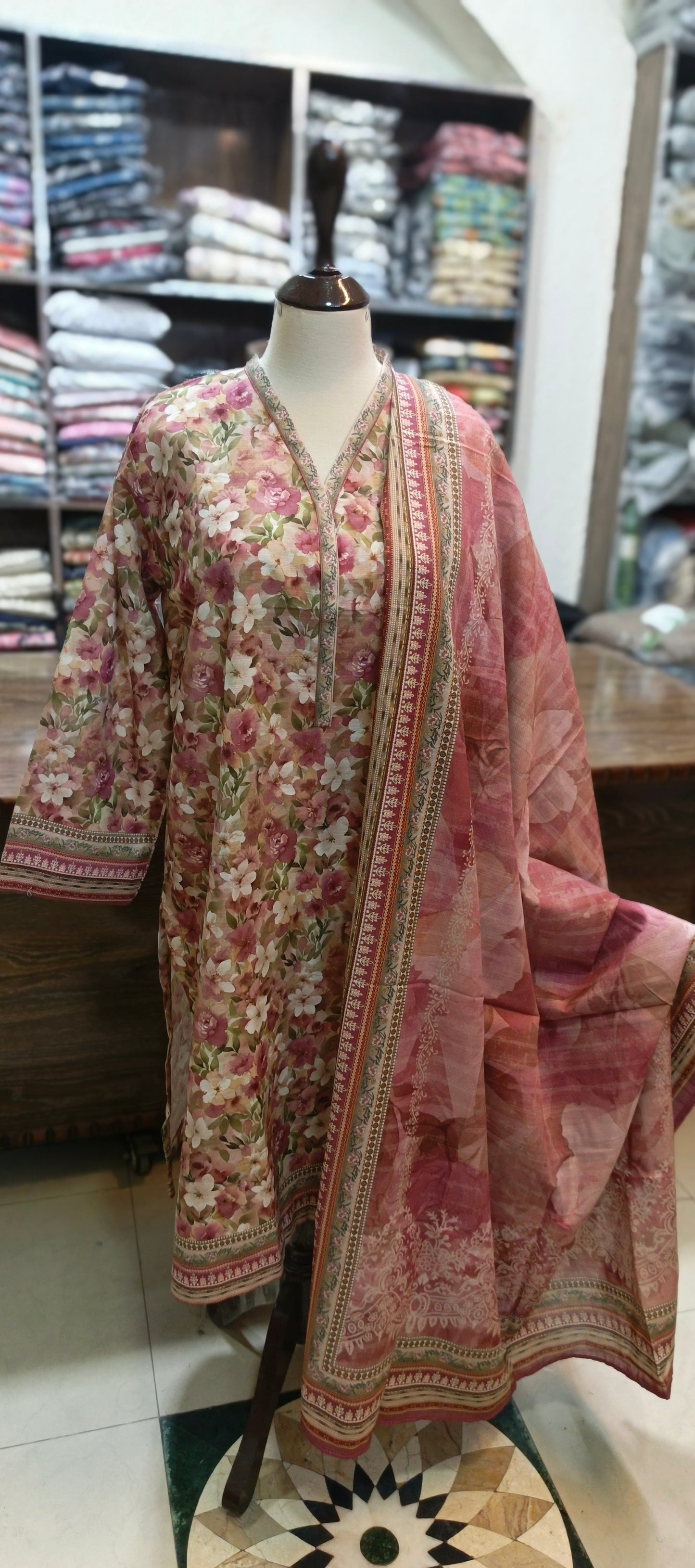 Bin Saeed khaddar shalwar kameez 3 pc