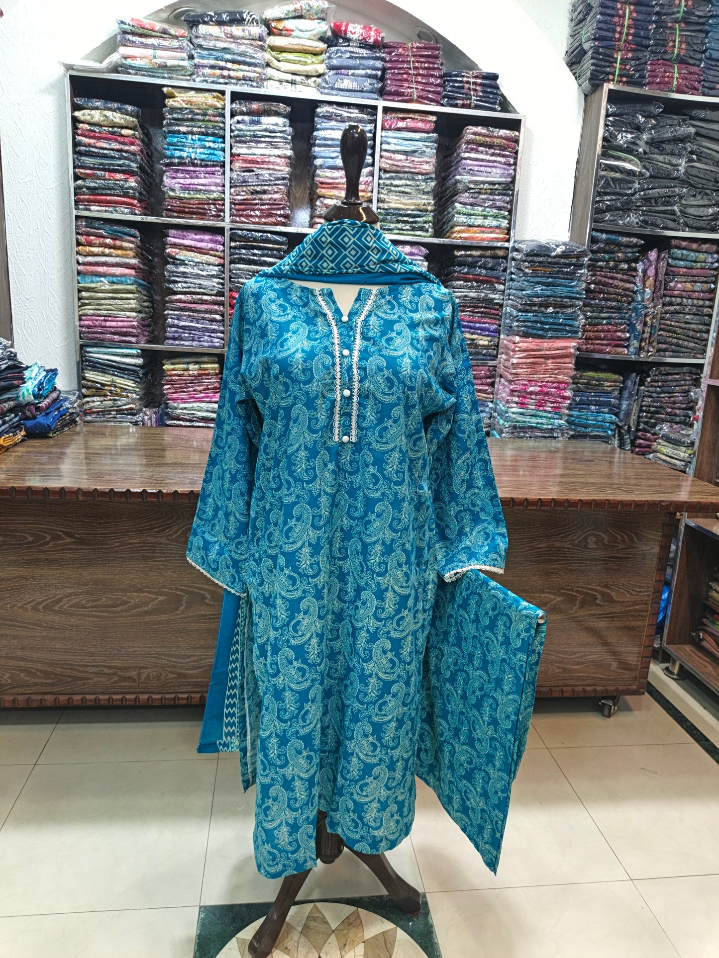 Binsaeed premium lawn stiched shirt trouser stiched 3pc frz2